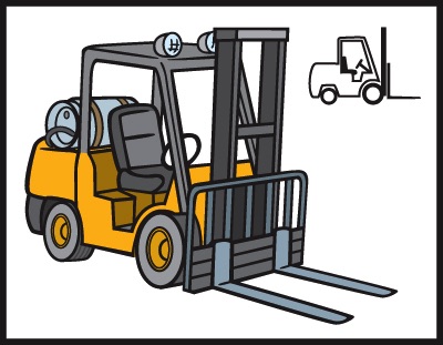 Class 5 Internal Combustion Forklift Illustration